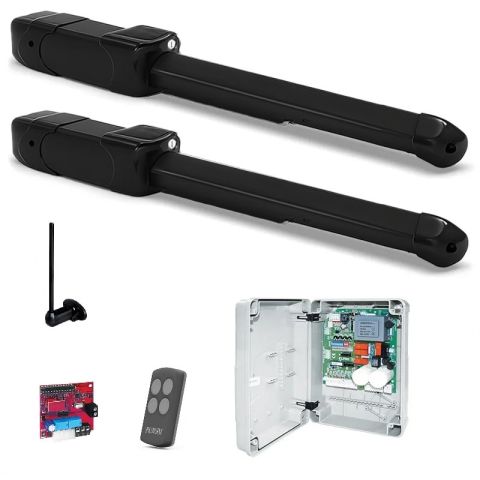 Hindi 880 32s soft stop, zwart poortopener, complete kit