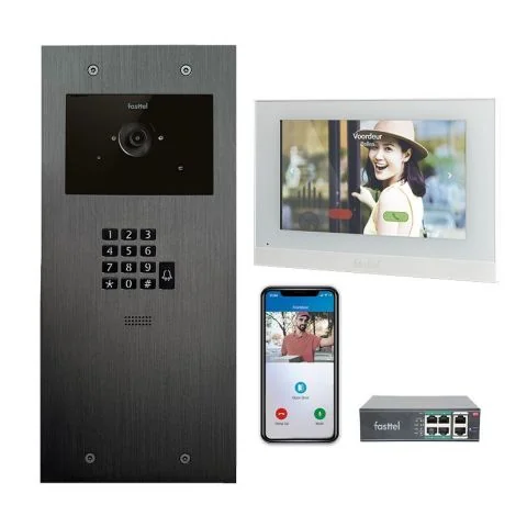 Fasttel IP video intercom FT600VKK-L Large kit met code