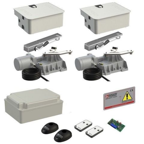 Roger kit BR21/355 Brushless poortopener, 36volt, tot 800 kg. poortgewicht en 450 cm. per vleugel