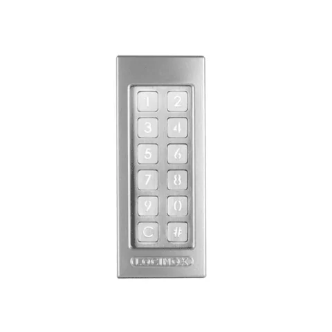 SlimStone-2 codeklavier van Locinox met 2 relais, zilver