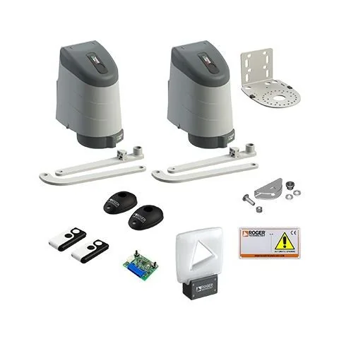 Roger kit AY/284 knikarm poortopener, 24 volt, tot 300 kg. poortgewicht
