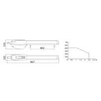 Roger BE20/400 hekopener, 24 volt bruschless, tot 300 kg. poortgewicht