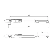Poortopener TOM4024E, losse motor