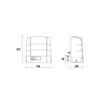 Roger 1800 kg. high speed schuifpoortmotor BG30/1800/HS, 36 volt