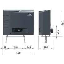 Ditec Cross 18 VEP poortopener, 1800 kg. met magnetische eindschakelaar