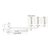 Roger kit BM20/342 lineaire hekopener, 24 volt bruschless, tot 300 kg. poortgewicht