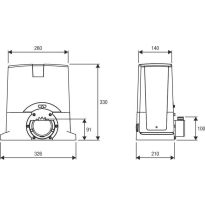 BULL8M.S schuifpoortmotor 230V  tot 800 kg (9591524)